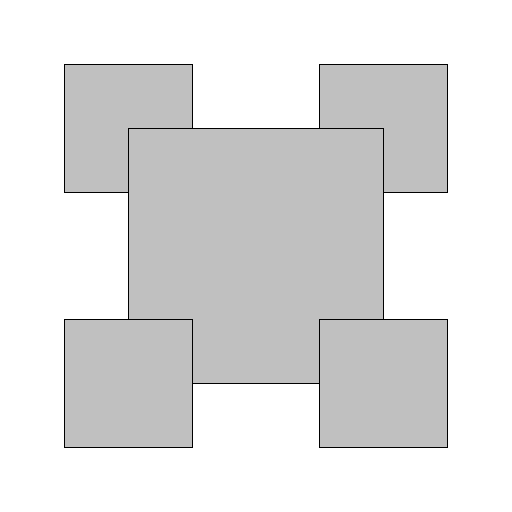 recursive squares pattern of order 2